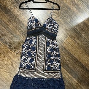 Self Portrait Lace midi dress